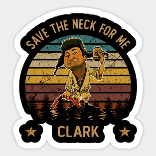 Graphic Art Save The Neck for Me Sticker